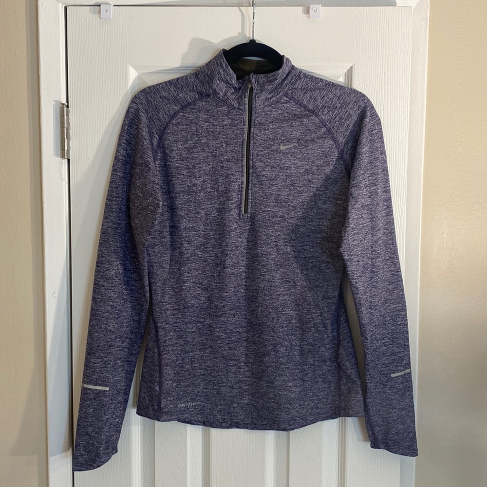 Purple Nike Running quarter-zip